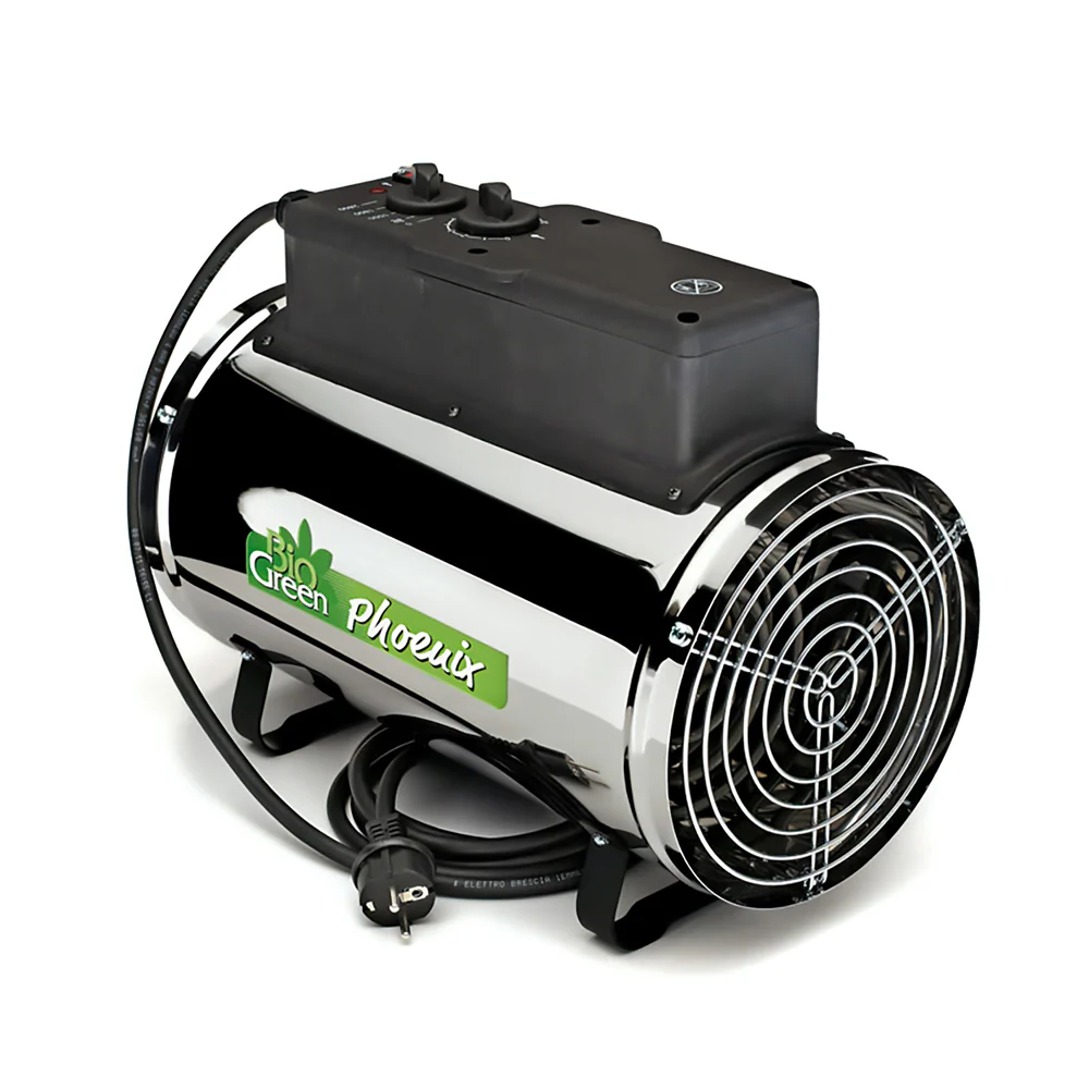 Bio Green Phoenix Stainless Steel 2.8kW Electric Greenhouse Heater - Image 2