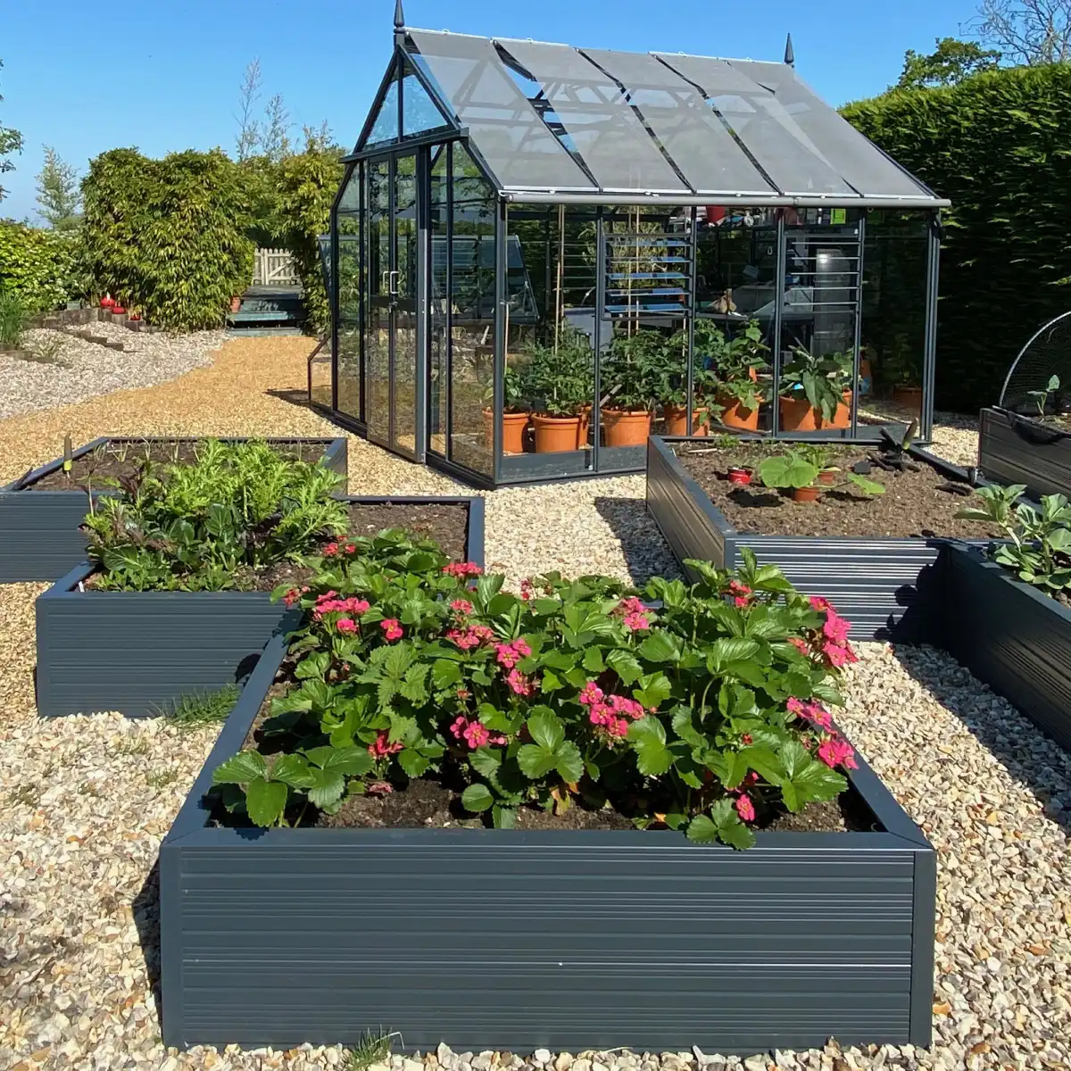 Rhino Aluminium Raised Bed 4ft x 4ft - Double Tier