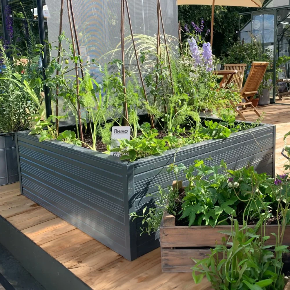 Rhino Aluminium Raised Bed 4ft x 4ft - Double Tier - Image 2