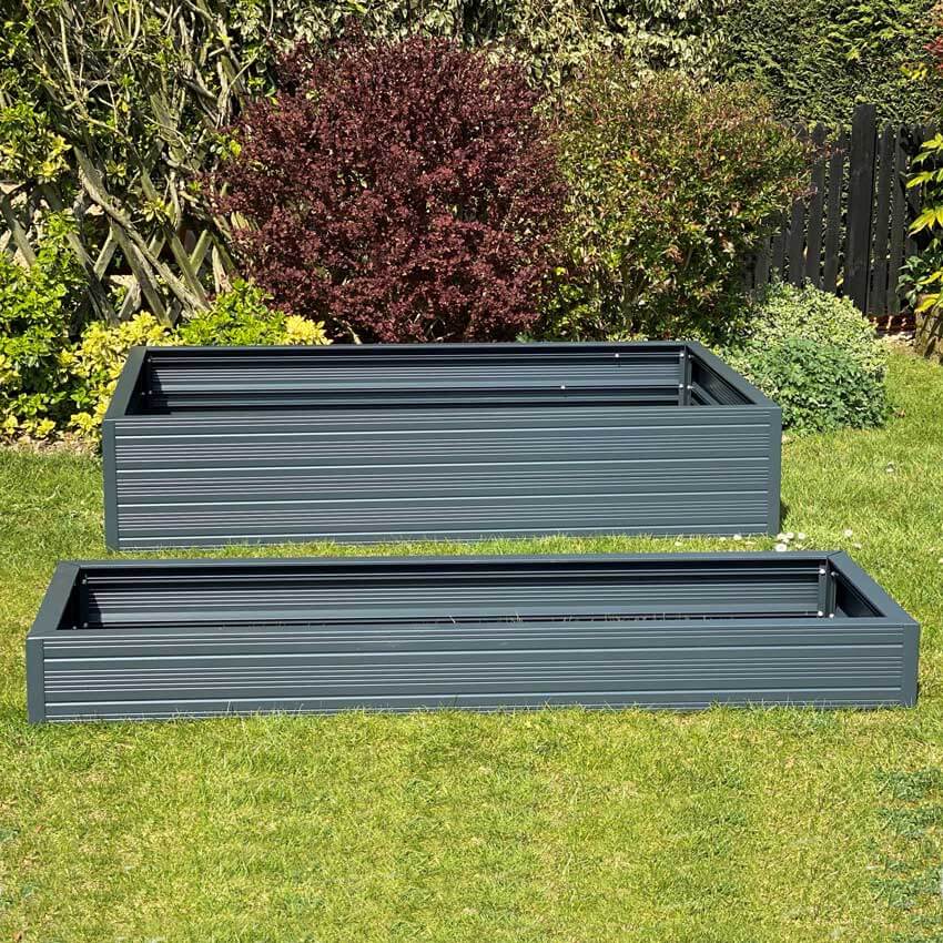 Rhino Aluminium Raised Bed 4ft x 4ft - Double Tier - Image 4